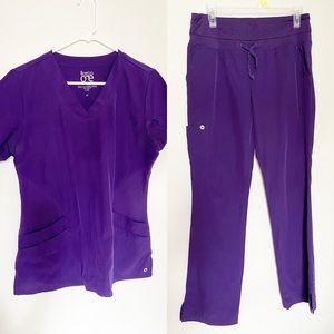 Barco one purple scrub set